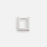 tom wood sleek silver huggie earrings - KITH-SHOP