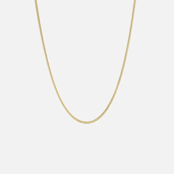 tom wood slim gold curb chain necklace 20 5 inch - KITH-SHOP