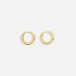 tom wood small classic gold hoop earrings - KITH-SHOP