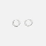 tom wood small silver classic hoop earrings - KITH-SHOP