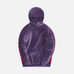 track hoodie in purple c pe velour - KITH-SHOP