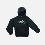 unisex erl venice knit hoodie black - KITH-SHOP