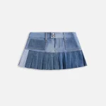 upcycled vintage blue eb denim ricci skirt - KITH-SHOP