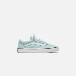 vans grade school old skool shoes aquatic blue true white - KITH-SHOP