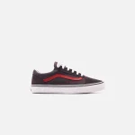 vans old skool junior shoes asphalt and red - KITH-SHOP