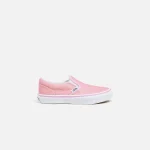 vans pre school glitter pink classic slip on shoes - KITH-SHOP