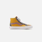 vans sk8 hi reissue leather lx in golden brown - KITH-SHOP