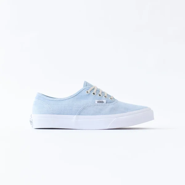 vans women s authentic slim shoes blue chambray - KITH-SHOP