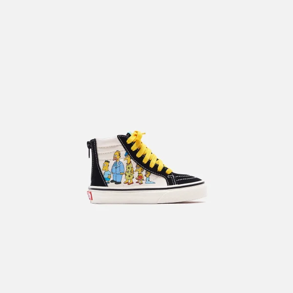 vans x the simpsons pre school sk8 high zip sneakers 1987 2020 collection multi color - KITH-SHOP