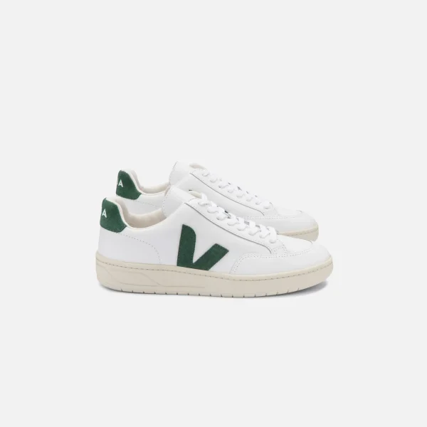 veja v 12 leather sneakers extra white cyprus - KITH-SHOP