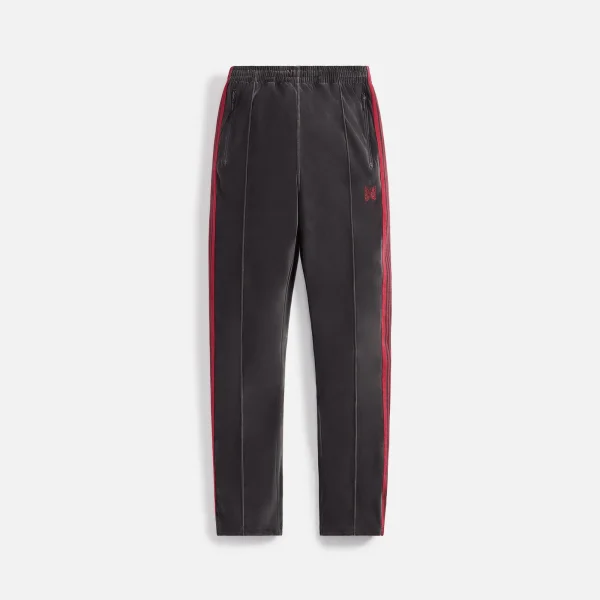 velour charcoal narrow track pants stylish comfortable - KITH-SHOP