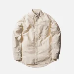 visvim albacore check giz oxford button up shirt ivory - KITH-SHOP