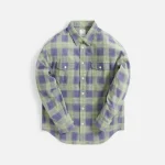 visvim khadi check pioneer shirt in green - KITH-SHOP