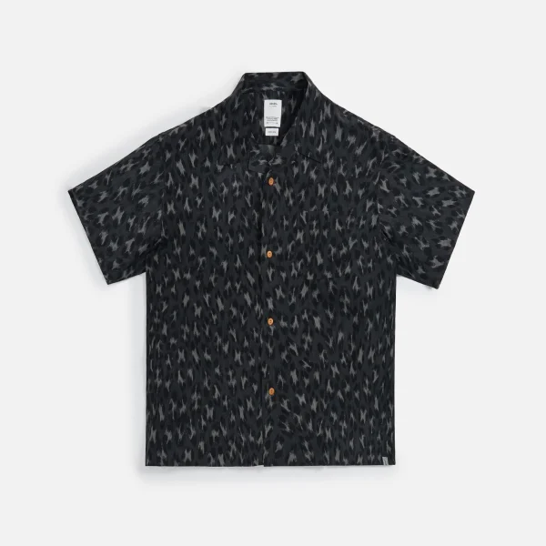 visvim leopard print caban shirt black - KITH-SHOP