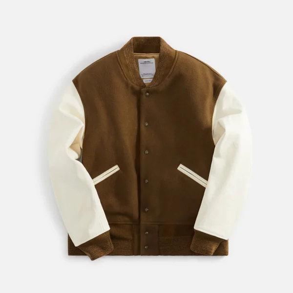 visvim olive varsity jacket - KITH-SHOP