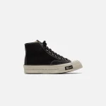 visvim skagway hi patten leather sneakers black - KITH-SHOP