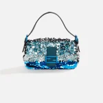 wgaca blue fendi sequin baguette bag - KITH-SHOP