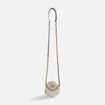 wgaca chanel lambskin 19 round chain bag in silver - KITH-SHOP