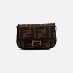 wgaca fendi brown zucca convertible bag charm nano - KITH-SHOP