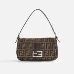 wgaca fendi zucca print brown baguette bag - KITH-SHOP