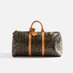 wgaca louis vuitton x stephen sprouse keepall 50 bag green - KITH-SHOP