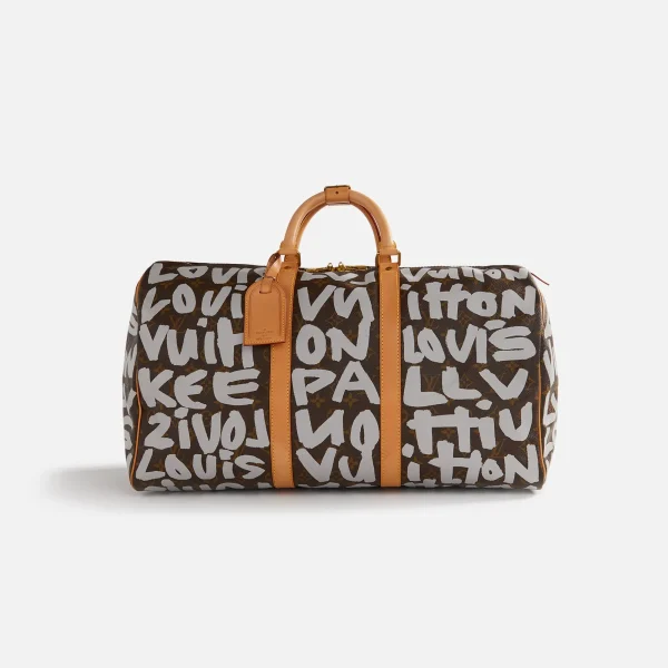 wgaca louis vuitton x stephen sprouse keepall 50 grey - KITH-SHOP