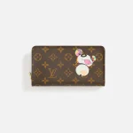 wgaca louis vuitton x takashi murakami brown panda zipper wallet - KITH-SHOP