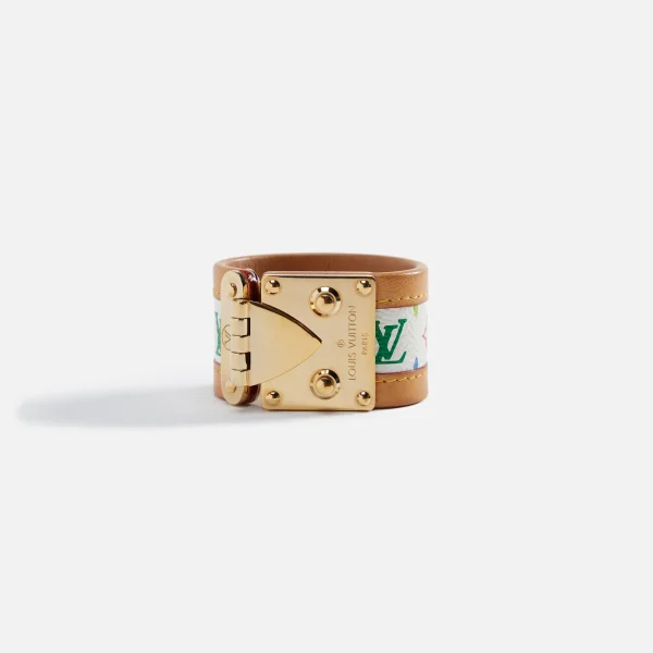 wgaca lv white multi serrure cuff bracelet - KITH-SHOP