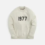 wheat crewneck sweatshirt cozy essentials - KITH-SHOP