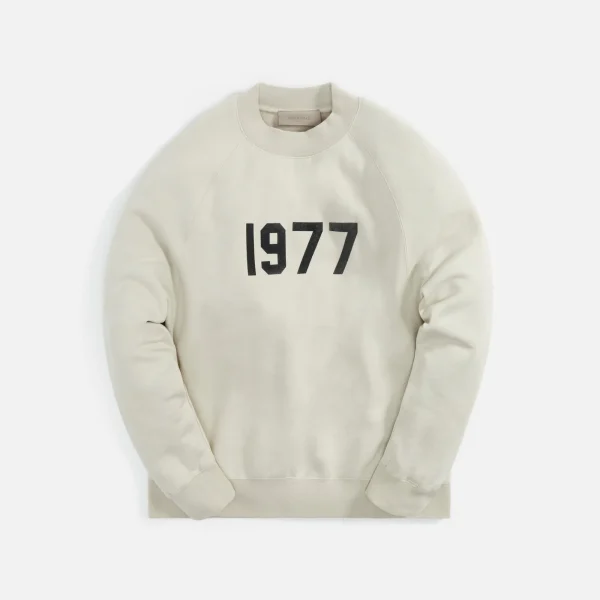 wheat crewneck sweatshirt cozy essentials - KITH-SHOP