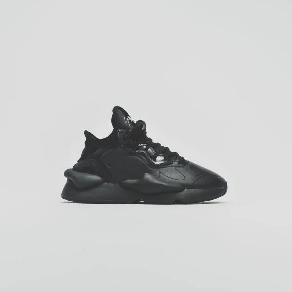 y 3 kaiwa sneakers black white edition - KITH-SHOP