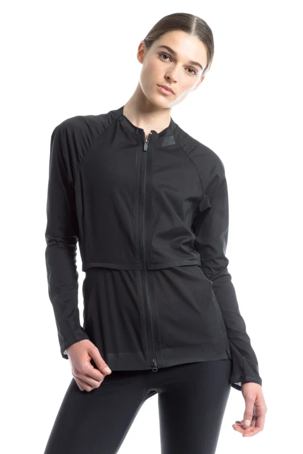 y 3 women s airflow breaker sport jacket black - KITH-SHOP