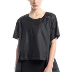 y 3 women s box cut cooler t shirt black - KITH-SHOP