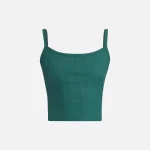 year of ours deep teal ribbed bralette tank - KITH-SHOP