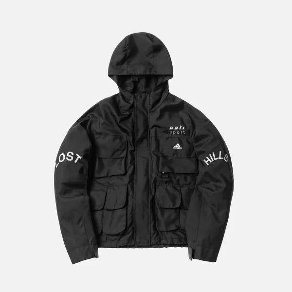 yeezy season 5 black nylon parka with pockets - KITH-SHOP