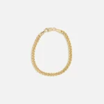 yellow gold cuban link bracelet for her elegant and stylish jewelry - KITH-SHOP