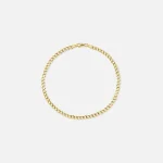 yellow gold cuban link chain bracelet by isa grutman - KITH-SHOP