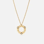 yellow gold vl cepher estoile large pendant - KITH-SHOP