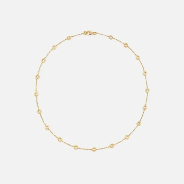 yvonne leon mini donuts diamond necklace in gold - KITH-SHOP