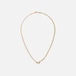 yvonne leon solitaire diamond link loop necklace - KITH-SHOP